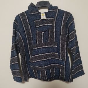 Classic baja hoodie drug rug w/ kangaroo pocket